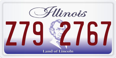 IL license plate Z792767