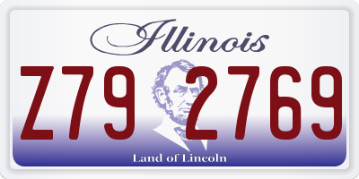 IL license plate Z792769