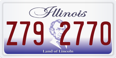 IL license plate Z792770