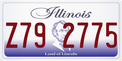 IL license plate Z792775