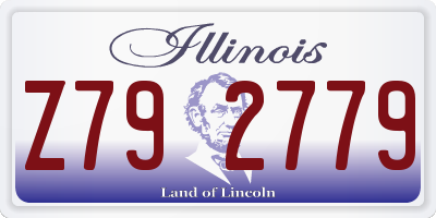 IL license plate Z792779
