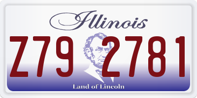IL license plate Z792781