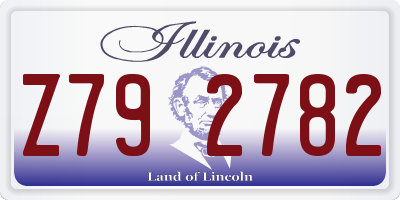 IL license plate Z792782