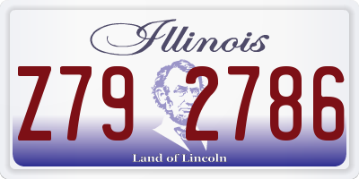 IL license plate Z792786