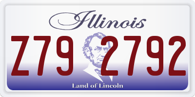 IL license plate Z792792