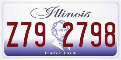 IL license plate Z792798