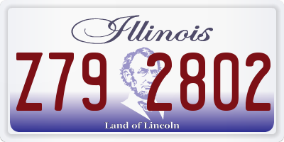IL license plate Z792802