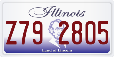 IL license plate Z792805