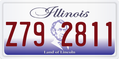 IL license plate Z792811