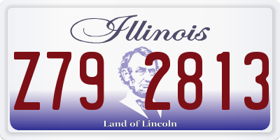 IL license plate Z792813
