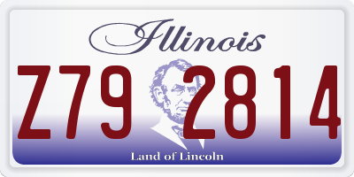 IL license plate Z792814