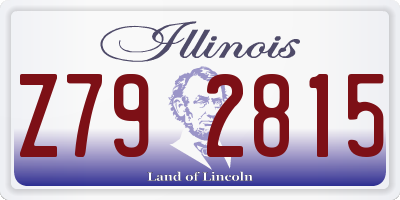 IL license plate Z792815