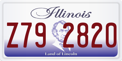 IL license plate Z792820