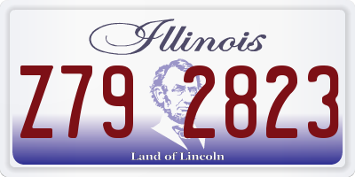 IL license plate Z792823
