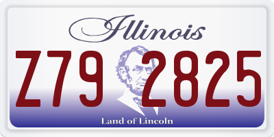 IL license plate Z792825