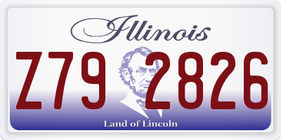 IL license plate Z792826
