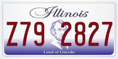 IL license plate Z792827