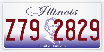 IL license plate Z792829