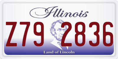 IL license plate Z792836
