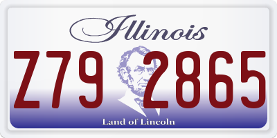 IL license plate Z792865