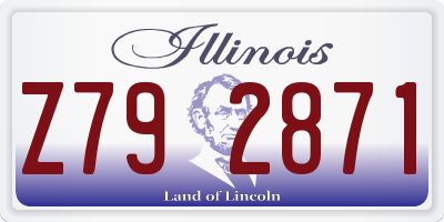 IL license plate Z792871