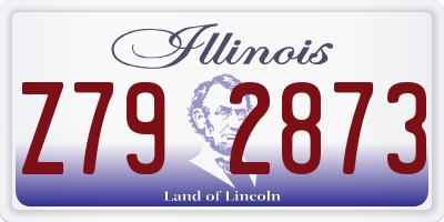 IL license plate Z792873