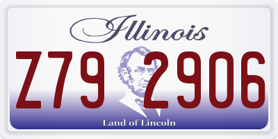IL license plate Z792906