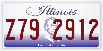 IL license plate Z792912