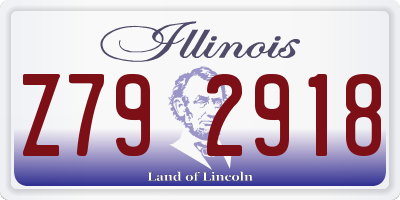 IL license plate Z792918