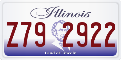 IL license plate Z792922