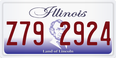 IL license plate Z792924