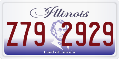 IL license plate Z792929