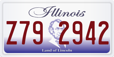 IL license plate Z792942