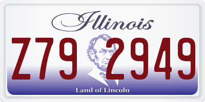 IL license plate Z792949