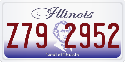 IL license plate Z792952