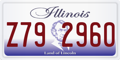 IL license plate Z792960
