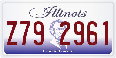 IL license plate Z792961