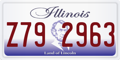 IL license plate Z792963