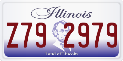 IL license plate Z792979