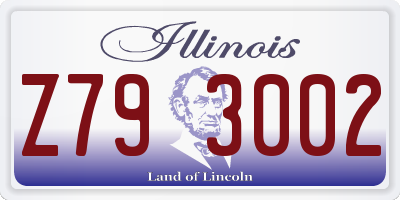 IL license plate Z793002
