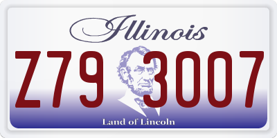 IL license plate Z793007