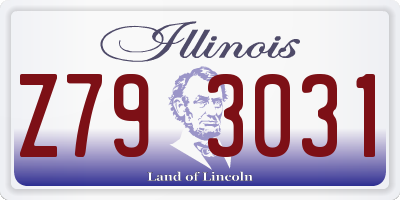 IL license plate Z793031