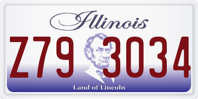 IL license plate Z793034