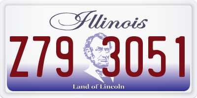 IL license plate Z793051
