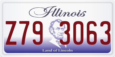 IL license plate Z793063