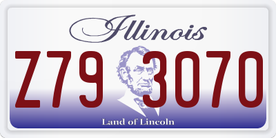 IL license plate Z793070