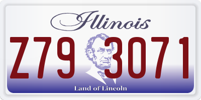 IL license plate Z793071