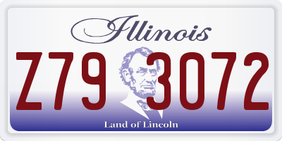IL license plate Z793072