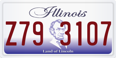 IL license plate Z793107