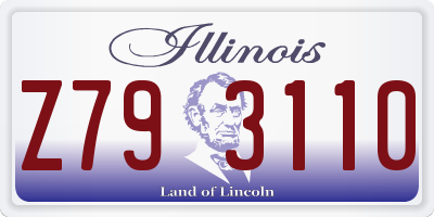IL license plate Z793110